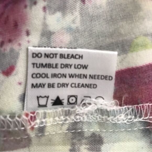 Wyatt Rose abstract art print blouse size XL - Picture 7 of 10